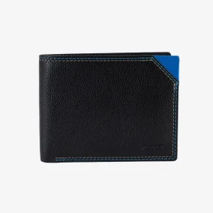 Billetero americano de Piel (11,5x9cm) con monedero a clic Matties Hudson
