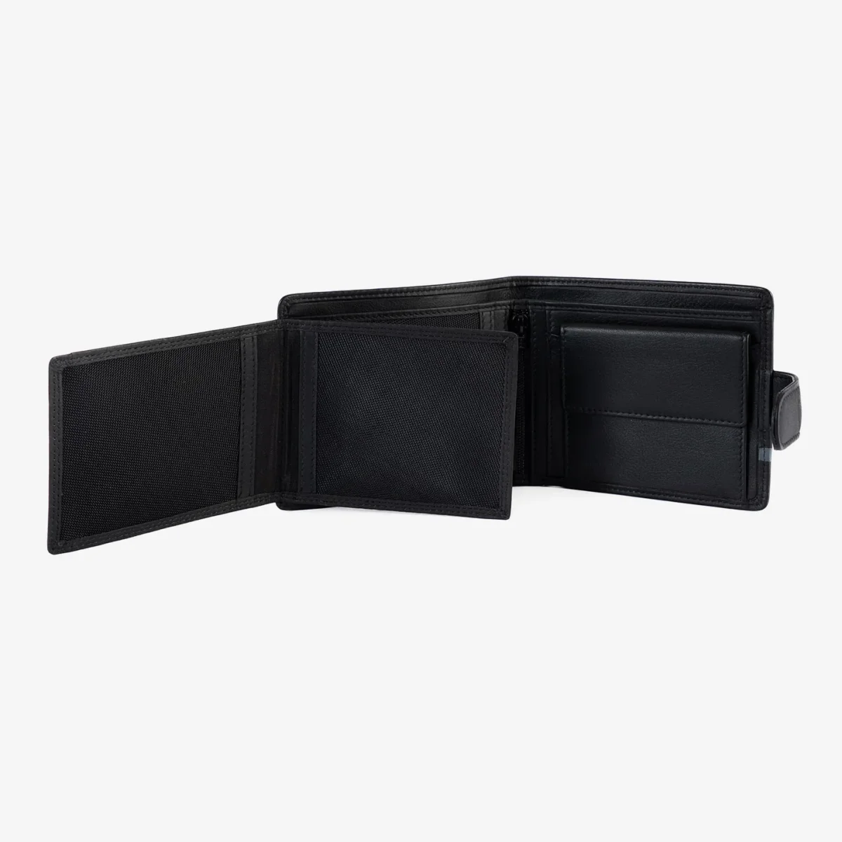 Billetero americano de Piel (11,5x9,5cm) monedero a clic Matties Core - Imagen 3