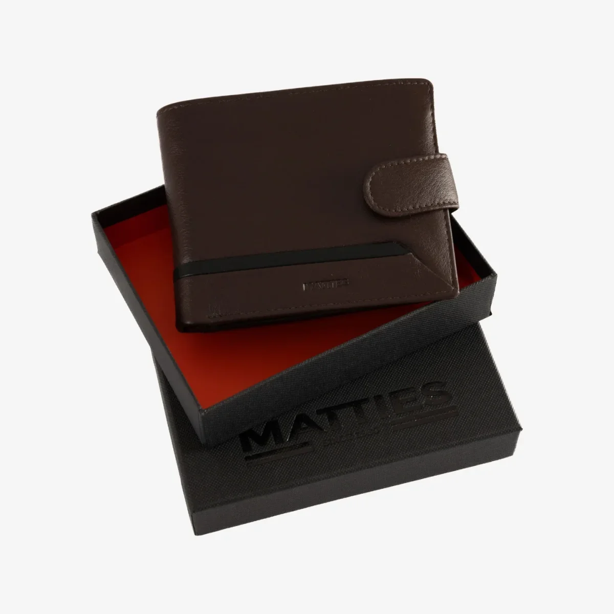 Billetero americano de Piel (11,5x9,5cm) monedero a clic Matties Core - Imagen 7