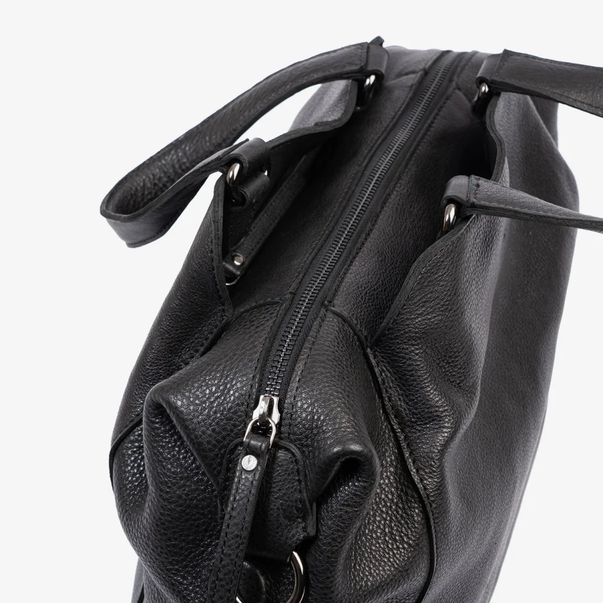 Bolso de mano con Bandolera Piel Matties Eva Negro - Imagen 5