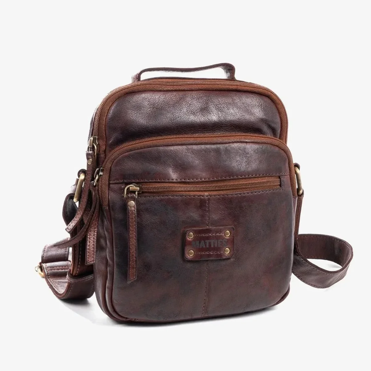 Bolso Hombre piel (19x24 cm) Matties Antic Marrón - Imagen 2