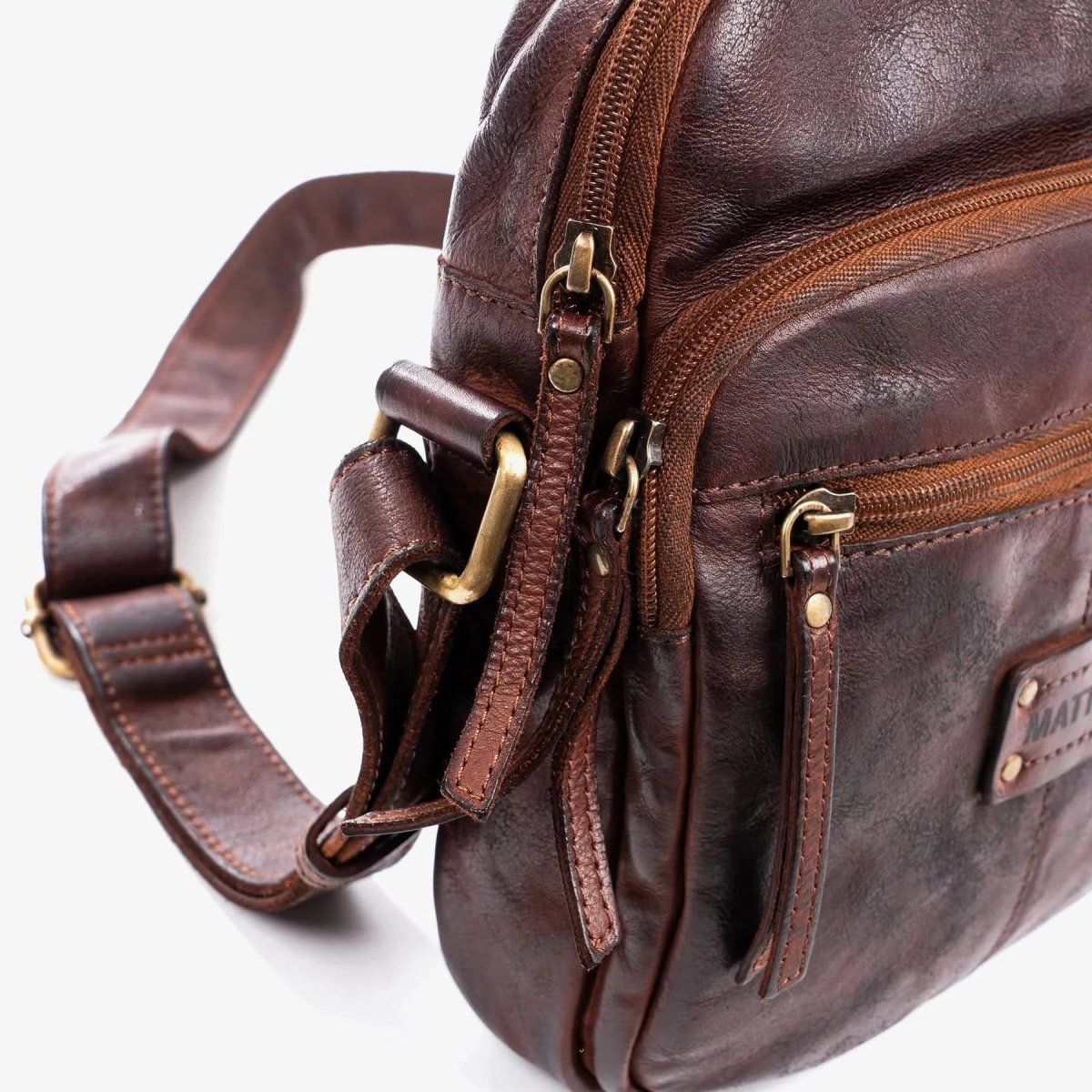 Bolso Hombre piel (19x24 cm) Matties Antic Marrón - Imagen 3