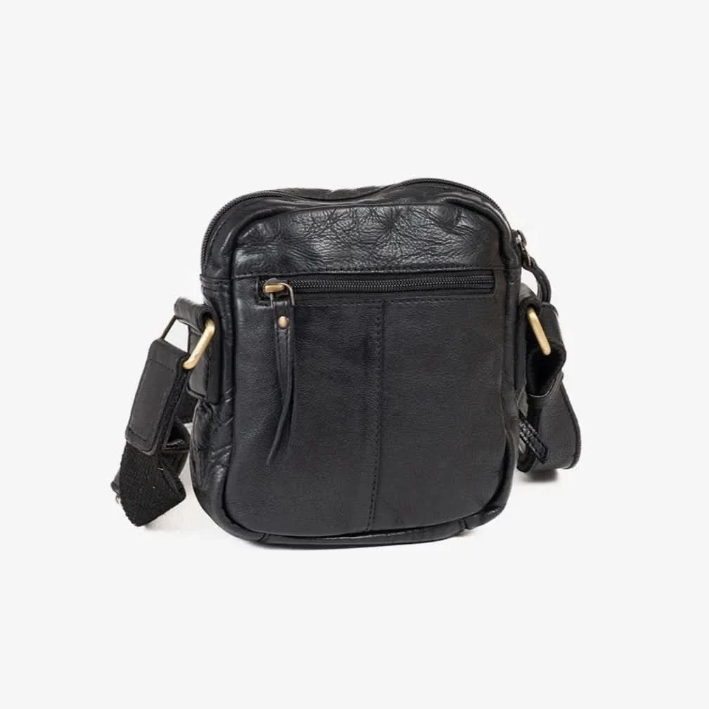 Bolso Hombre piel (16x19 cm) Matties Antic Negro - Imagen 4