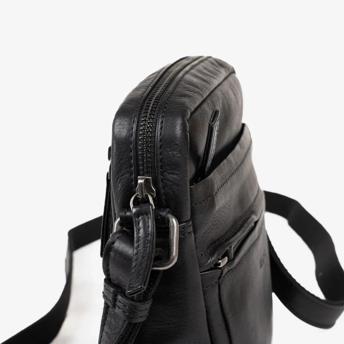 Bolso Hombre piel (18x20 cm) Matties Cow Silky Negro - Imagen 4