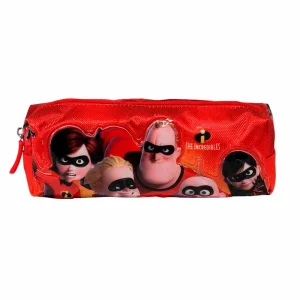 Disney Los Increíbles Family-Estuche Portatodo Cuadrado, Rojo