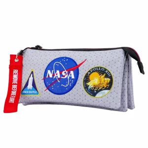 NASA Houston-Estuche Portatodo Triple HS, Gris