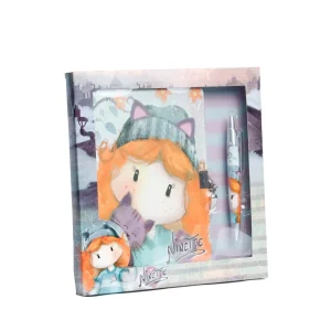 Forever Ninette Cute-Caja Regalo Diario con Llave y Bolígrafo, Multicolor
