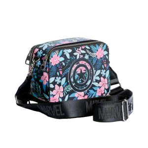 Marvel Capitán América Spring-Bolso Bandolera IBiscuit, Multicolor