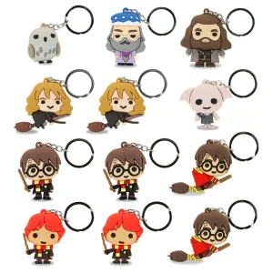 Harry Potter Surtido HP-Conjunto de 12 Figuras de Vinilo Llavero, Multicolor