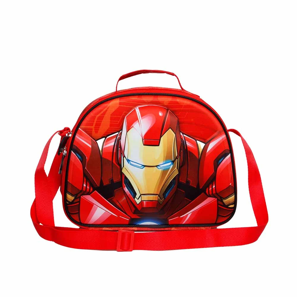 Marvel Iron Man Stark-Bolsa Portamerienda 3D, Multicolor - Imagen 2