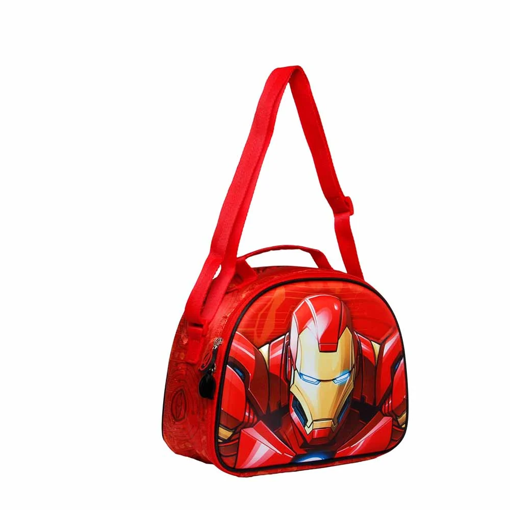 Marvel Iron Man Stark-Bolsa Portamerienda 3D, Multicolor - Imagen 3