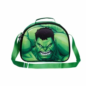 Marvel Hulk Destroy-Bolsa Portamerienda 3D, Verde