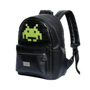 Space Invaders Alien-Mochila Fashion, Negro