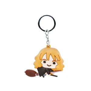 Harry Potter Hermione Chibi-Figura de Vinilo Llavero, Marrón