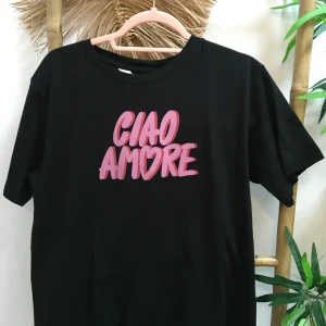 Camiseta 100% algodón con estampado Ciao Amore CF