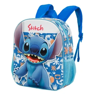 Disney Lilo y Stitch Dancing-Mochila 3D Pequeña, Azul