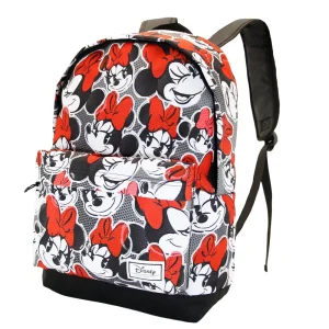 Disney Minnie Mouse Lashes-Mochila HS FAN, Rojo