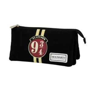 Harry Potter 9 3/4-Estuche Portatodo Triple HS, Marrón