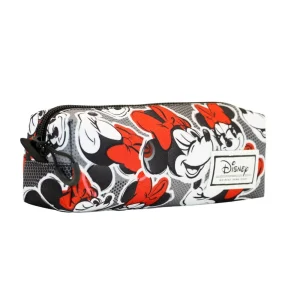Disney Minnie Mouse Lashes-Estuche Portatodo Cuadrado FAN, Rojo