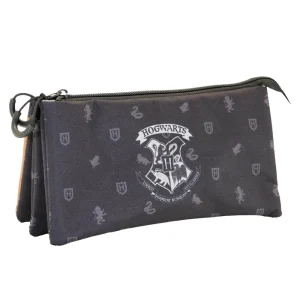 Harry Potter Hogwarts-Estuche Portatodo Triple FAN, Negro
