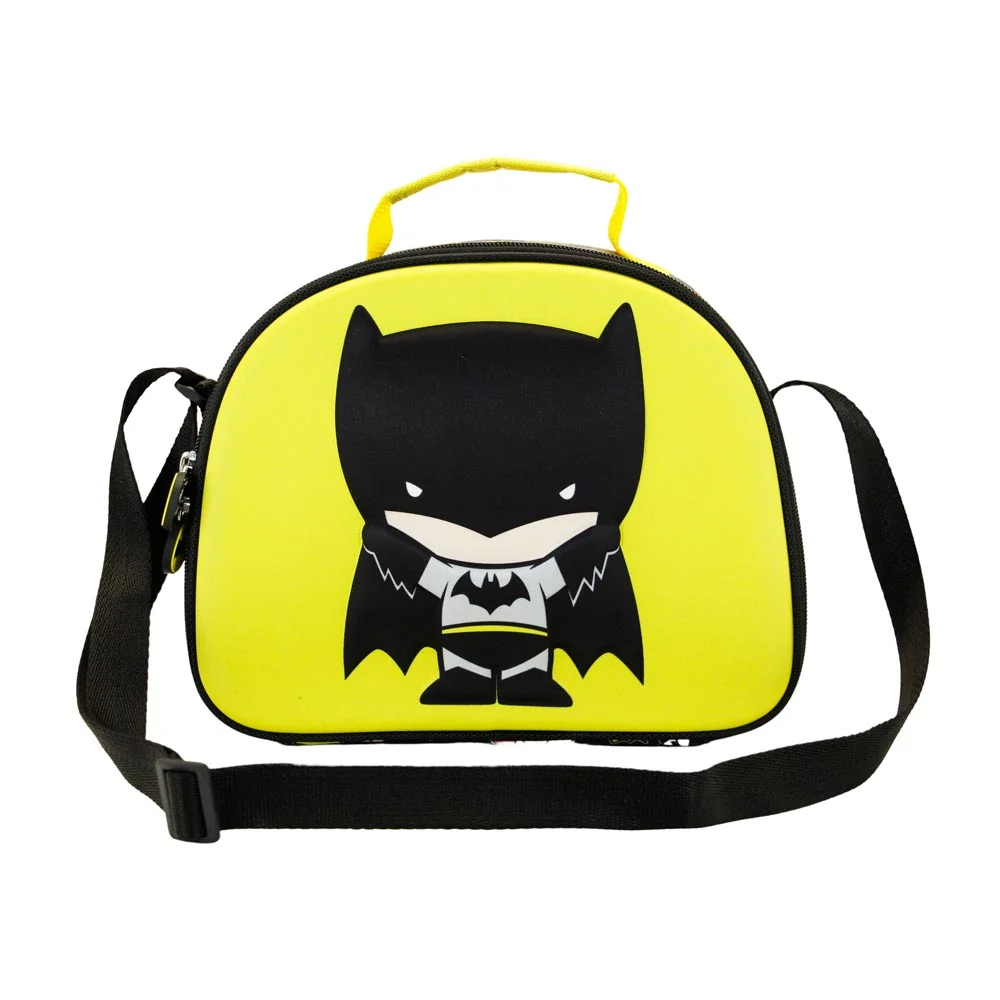 DC Comics Batman Bat Chibi-Bolsa Portamerienda 3D, Amarillo - Imagen 3
