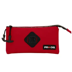 PRODG Red-Estuche Portatodo Triple Smart, Rojo
