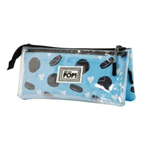Oh My Pop! Crunchy-Estuche Portatodo Triple Clear, Multicolor
