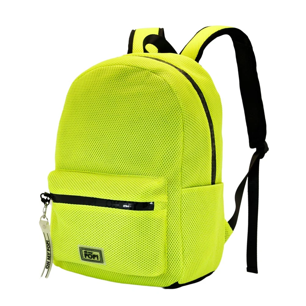 Oh My Pop! Yellow Neon-Mochila Mesh, Amarillo - Imagen 2