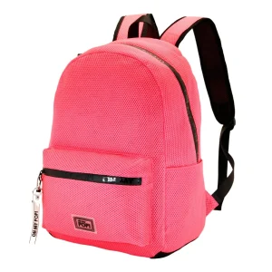 Oh My Pop! Fucsia Neon-Mochila Mesh, Rosa