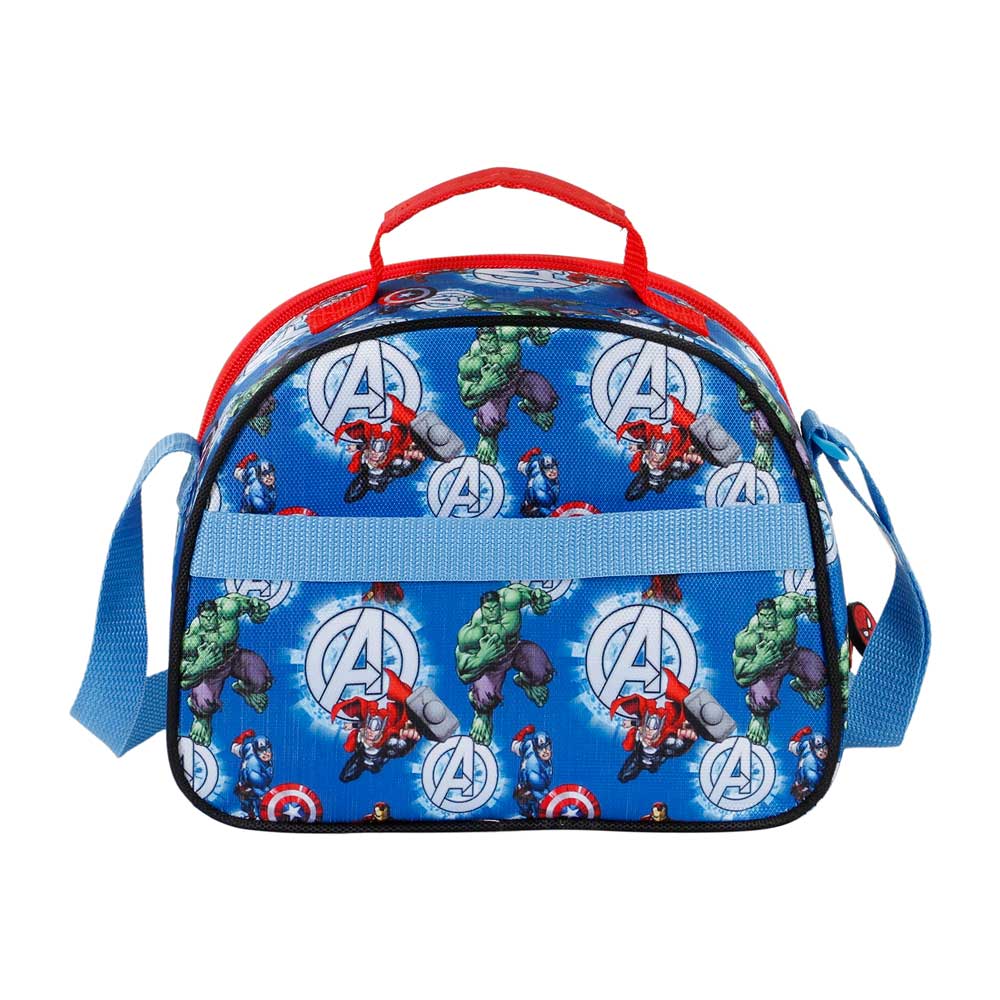 Marvel Los Vengadores Energy-Bolsa Portamerienda 3D, Azul - Imagen 5