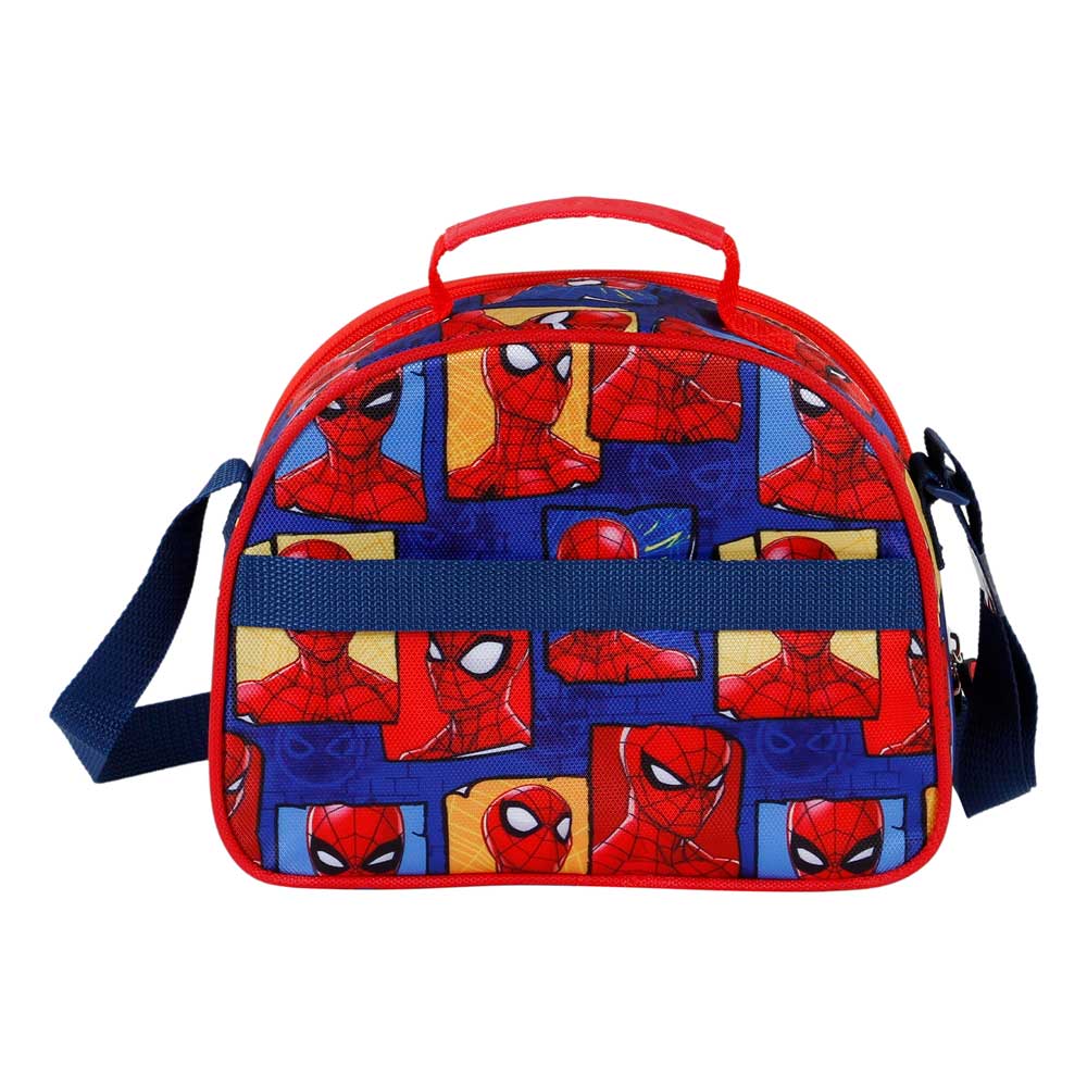Marvel Spiderman Sides-Bolsa Portamerienda 3D, Azul - Imagen 5