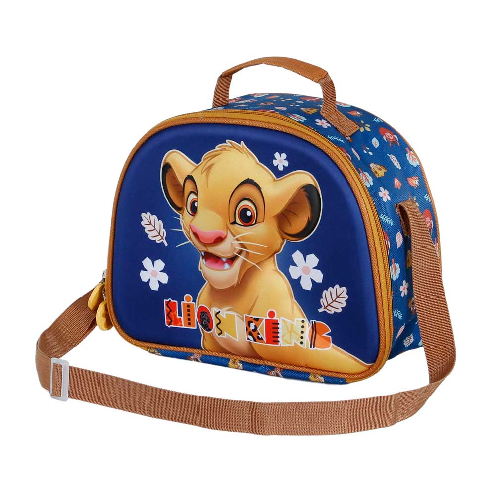 Disney El Rey León Little Face-Bolsa Portamerienda 3D, Azul