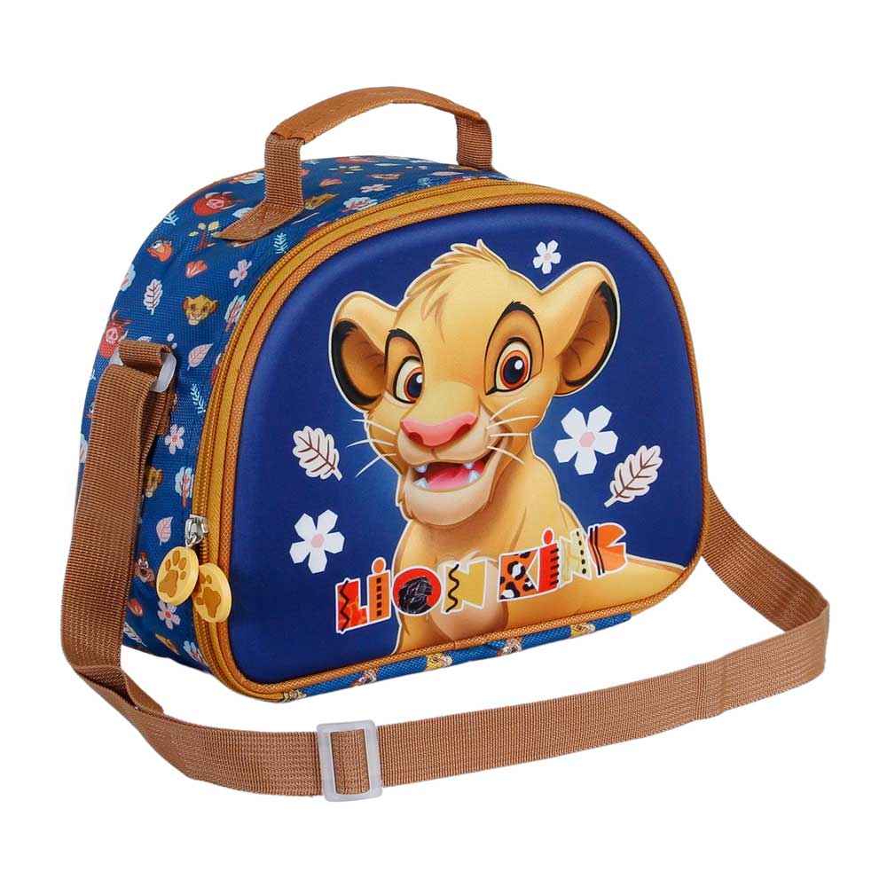 Disney El Rey León Little Face-Bolsa Portamerienda 3D, Azul - Imagen 4