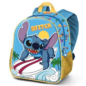 Disney Lilo y Stitch Waves-Mochila 3D Pequeña, Azul