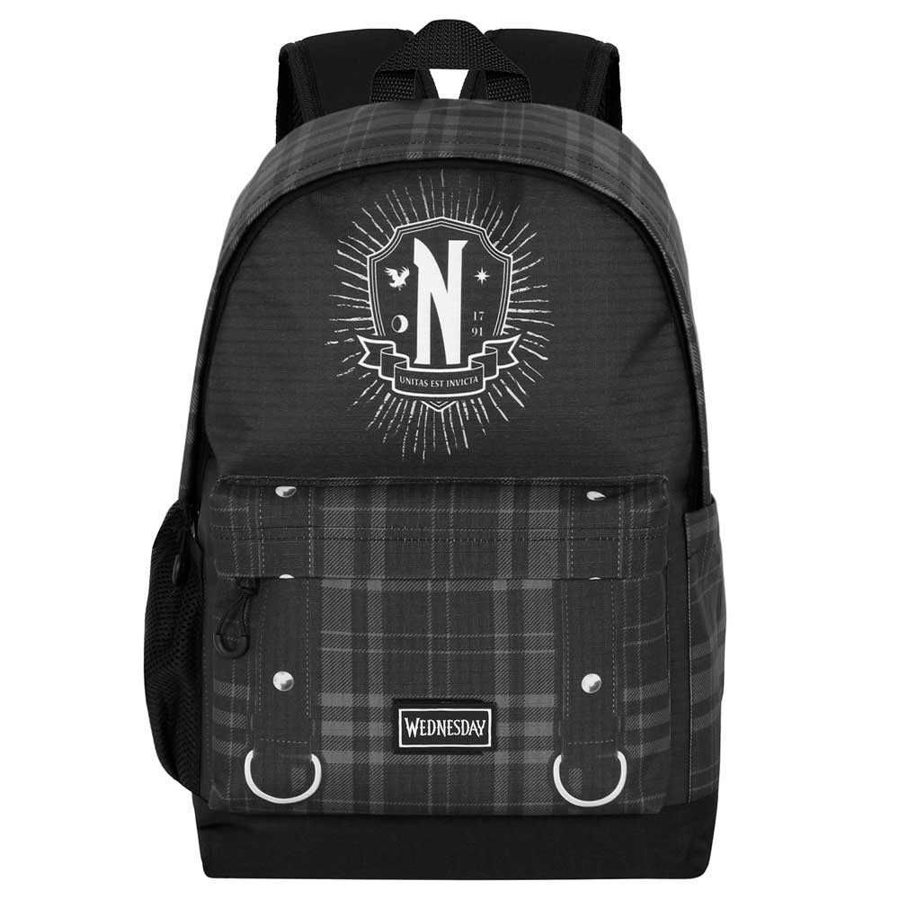 Wednesday Miércoles Chains-Mochila HS PLUS, Negro - Imagen 3