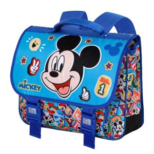 Disney Mickey Mouse Blissy-Mochila Cartable 2.0, Azul