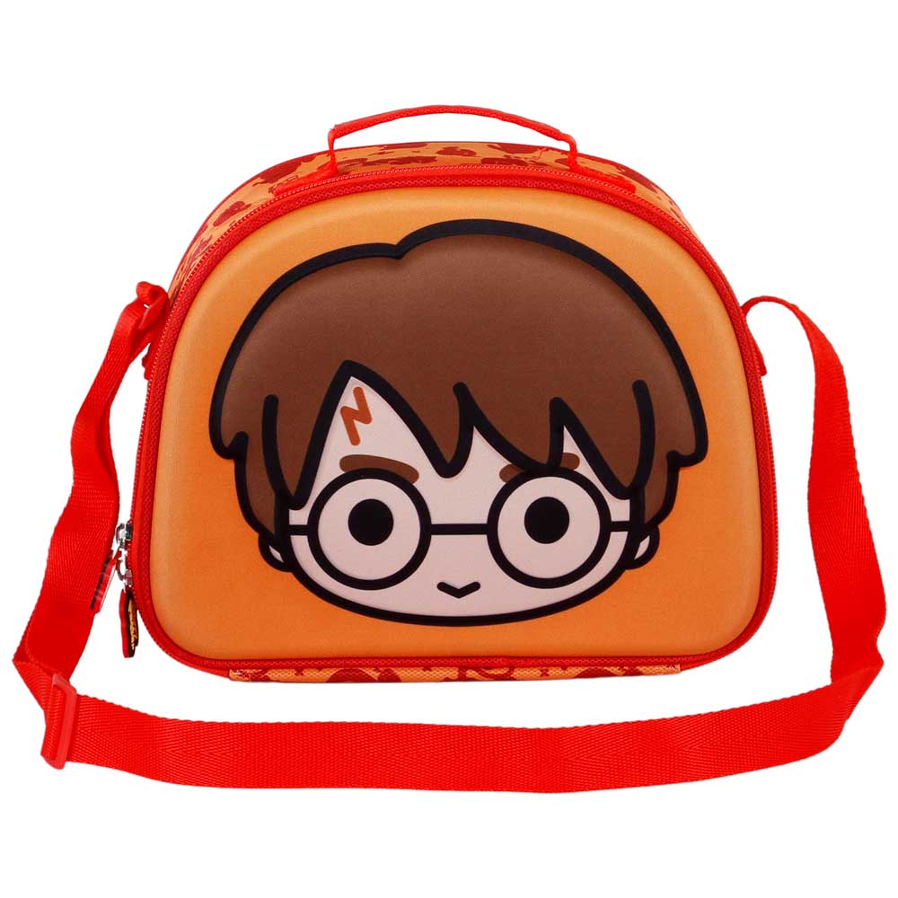 Harry Potter Bobblehead-Bolsa Portamerienda 3D, Naranja - Imagen 3