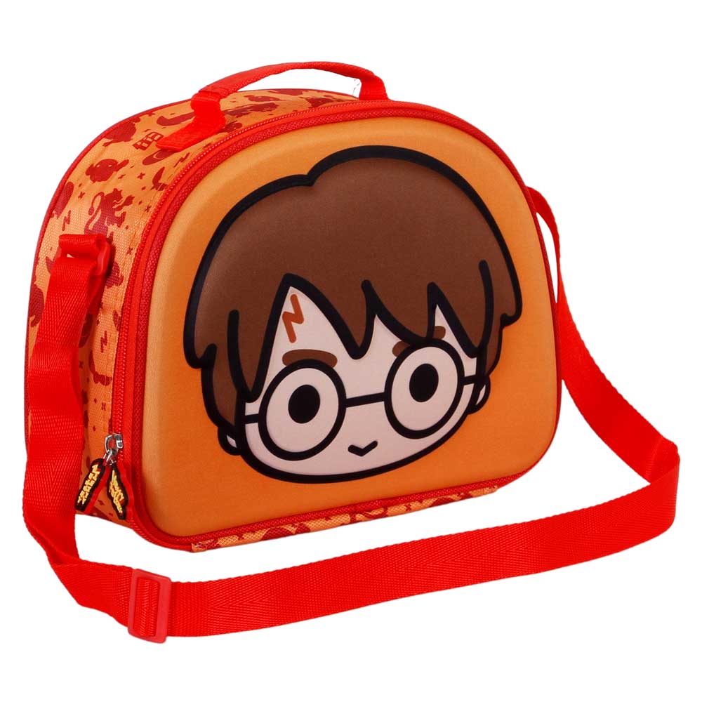 Harry Potter Bobblehead-Bolsa Portamerienda 3D, Naranja - Imagen 4