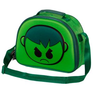 Marvel Hulk Bobblehead-Bolsa Portamerienda 3D, Verde