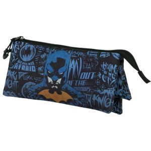 DC Comics Batman Wayne-Portatodo Triple FAN 2.0, Azul