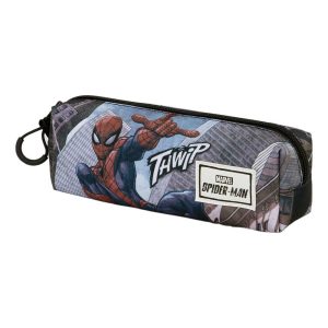 Marvel Spiderman Arachnid-Estuche Portatodo Cuadrado FAN 2.0, Rojo