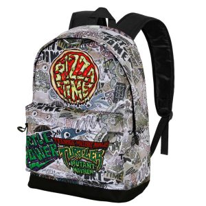 TEENAGE MUTANT NINJA Tortugas Ninja Pizza Time-Mochila HS FAN 2.0, Multicolor