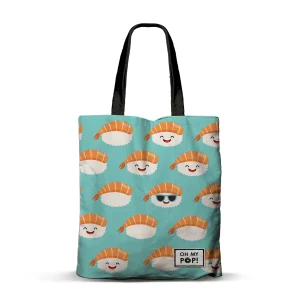 Oh My Pop! Nigiri-Bolsa de la Compra Shopping FAN, Turquesa