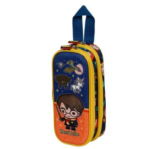 Harry Potter Crest-Estuche Portatodo 3D Doble, Naranja