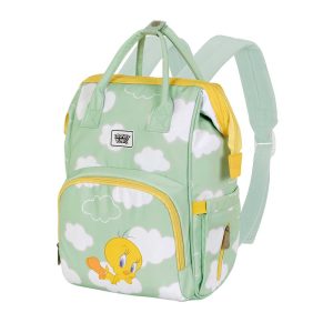 Looney Tunes Tweety (Piolín) Clouds-Mochila Mommy, Verde