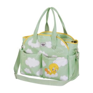 Looney Tunes Tweety (Piolín) Clouds-Bolso para Carro de Bebé Mommy, Verde
