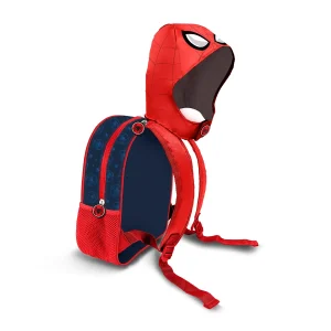 Spider-Man Gaze – Mochila Infantil con Capucha Disfraz, Rojo | Licencia Oficial Marvel