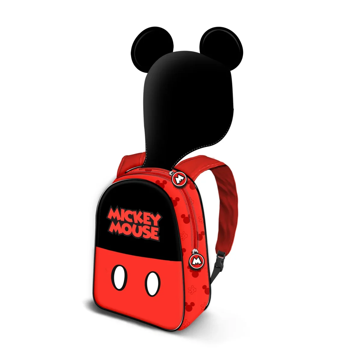 Disney Mickey Mouse Clever-Mochila con Capucha Hood, Negro - Imagen 3