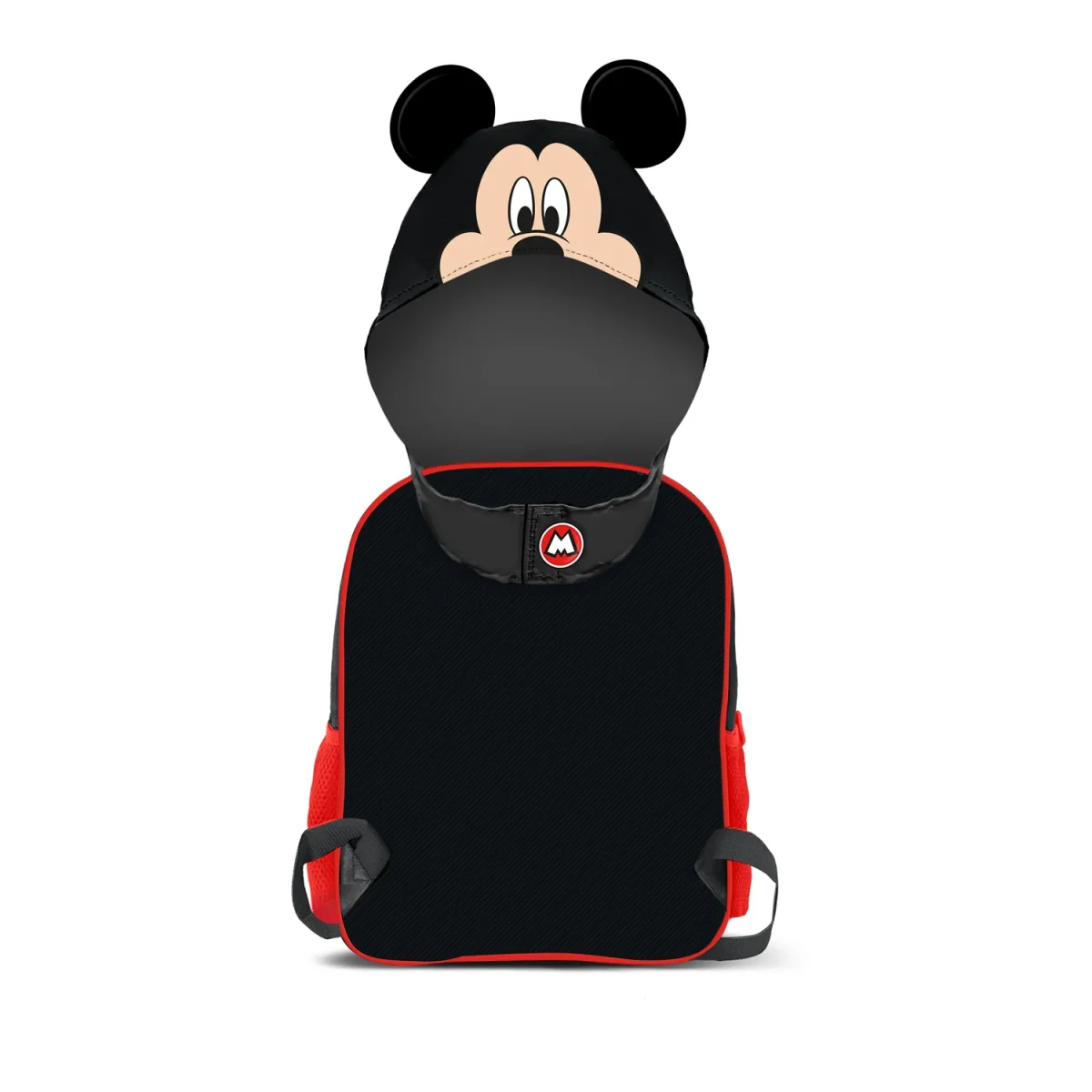 Disney Mickey Mouse Clever-Mochila con Capucha Hood, Negro - Imagen 4