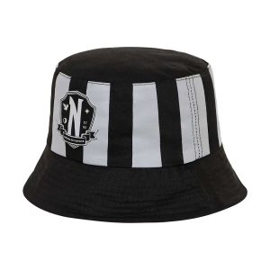 Wednesday Miércoles Original-Gorro Infantil Bucket, Negro